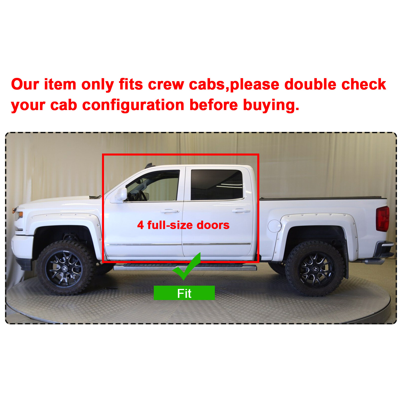 Underseat Storage Box For 07-18 Chevy Silverado Sierra 1500 2500 3500 Crew Cab