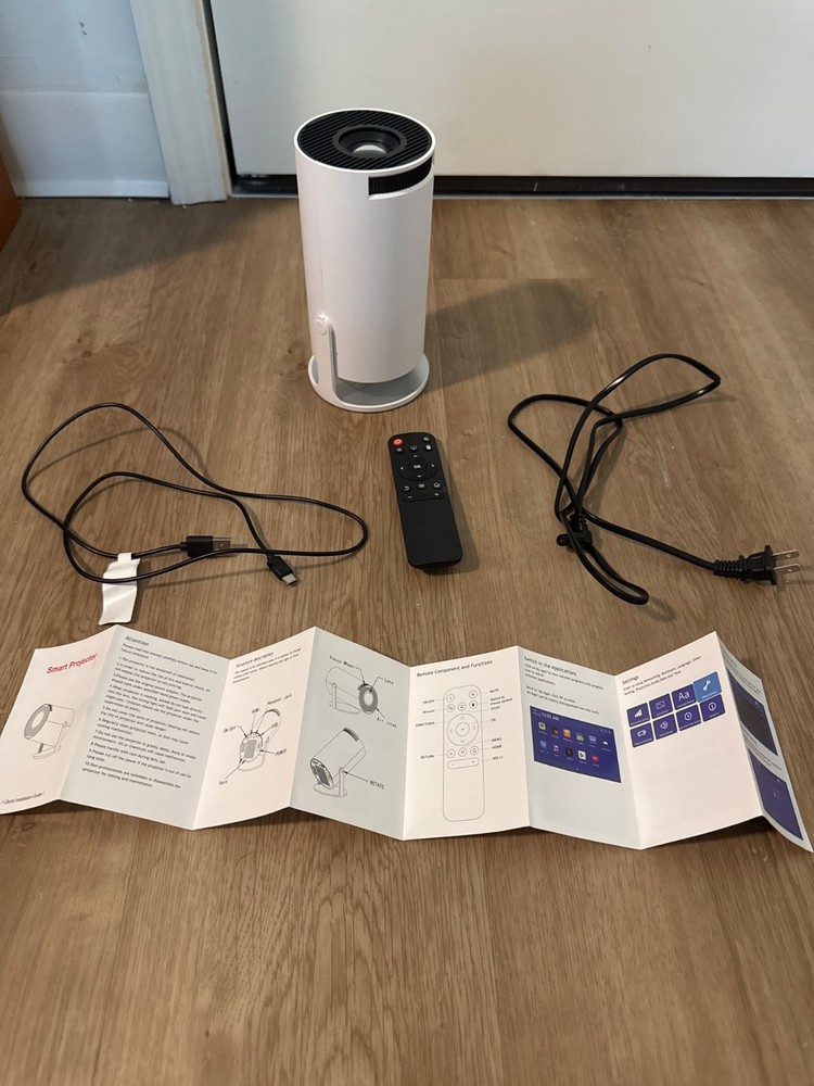 Pixi Beam LCD projector 4k Smart Tv Bundle