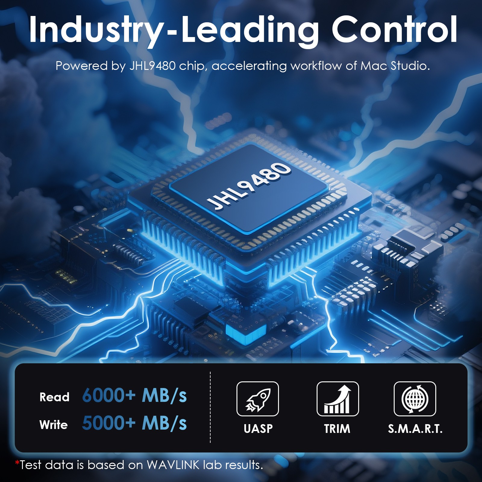 Wavlink Thunderbolt 5 M.2 NVMe SSD Enclosure 80Gbps PCIe NVMe SSD Case USB4 v2