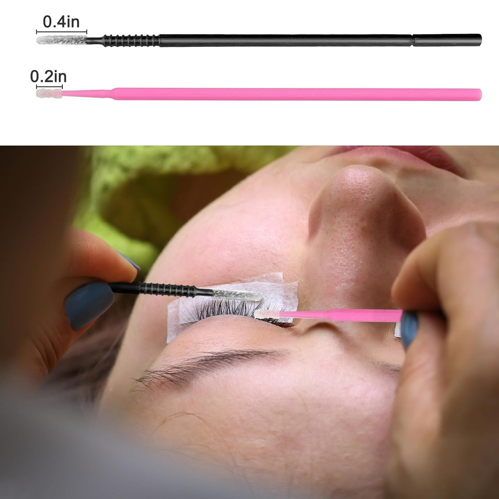 200 Pcs Disposable Micro Applicator Brush, Precision Lint Free Micro Swabs for E