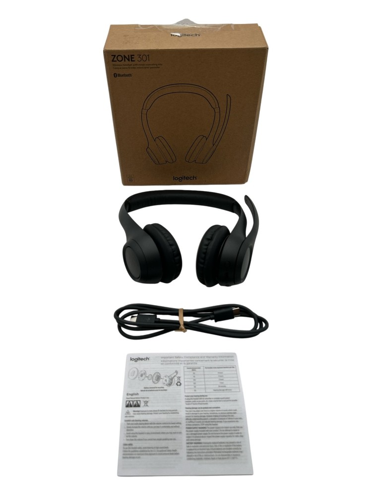 Logitech Zone 301 Wireless Headset Graphite