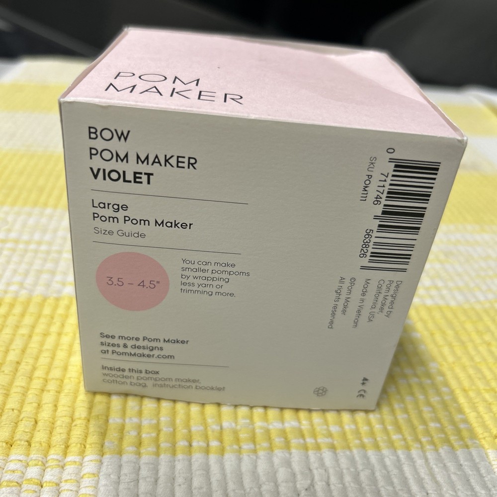 Bow Pom Maker Violet Large