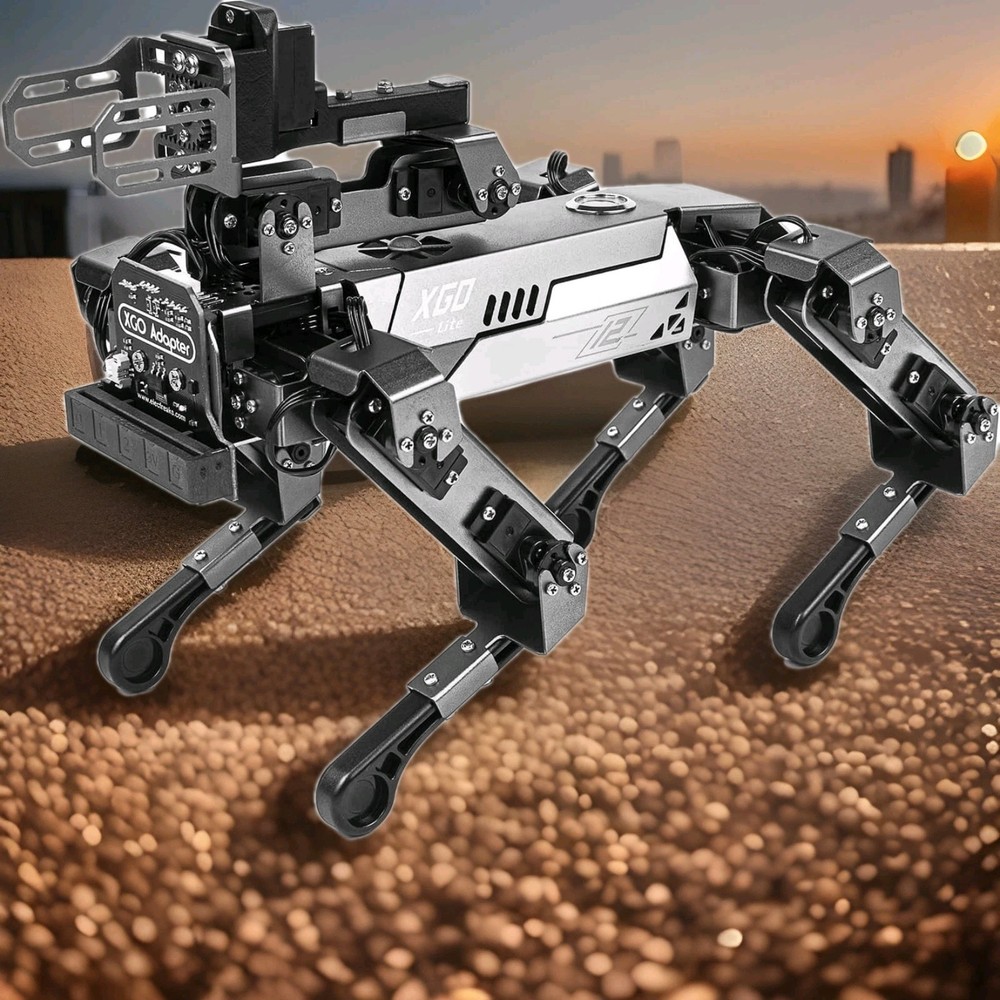 Elecfreaks microbit Robotic Dog Xgo V2, Programmable Full Metal Bionic Robot Kit