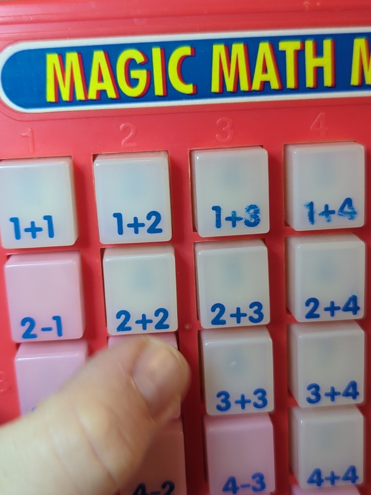 Vintage Magic Math Machine Addition & Subtraction Learning Board Lanard B3