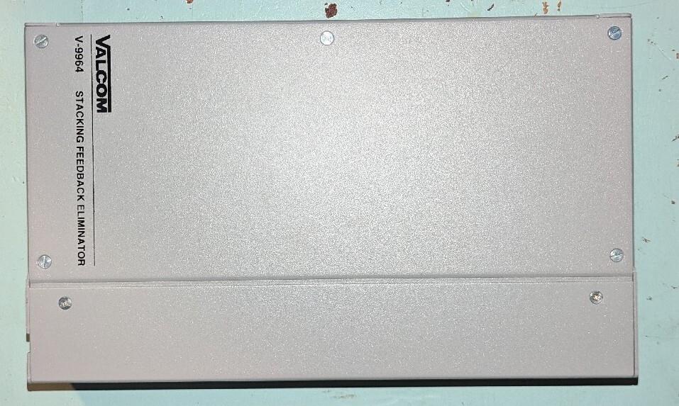 Valcom V-9964 Digital Feedback Eliminator UNTESTED For Parts