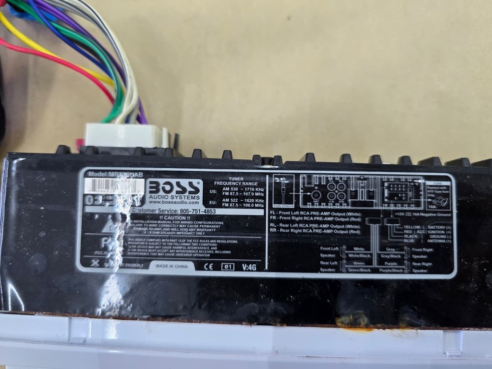 boss marine bluetooth stereo system with cover