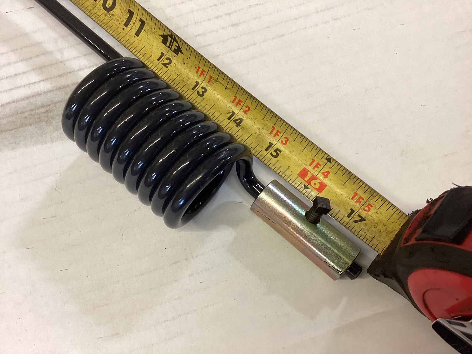 Hose Saver Spring 17” With 5/16 “ Rod And Weld On Bushing For Hydraulic Hose