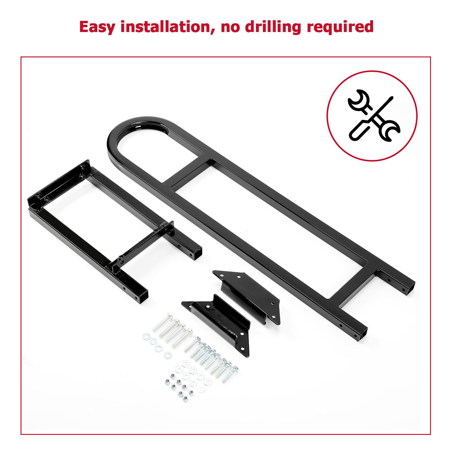 Golf Cart Rear Safety Seat Trailer Hitch + Grab Bar for EZGO Yamaha Club Car