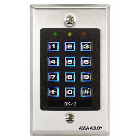 Securitron Dk-12 Digital Access Keypad, 99 User Code