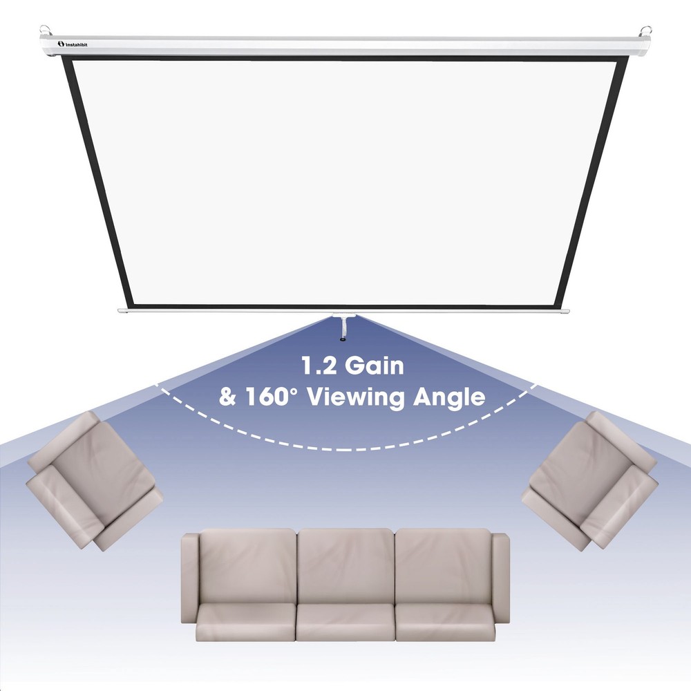 72in Diagonal Manual Projector Screen