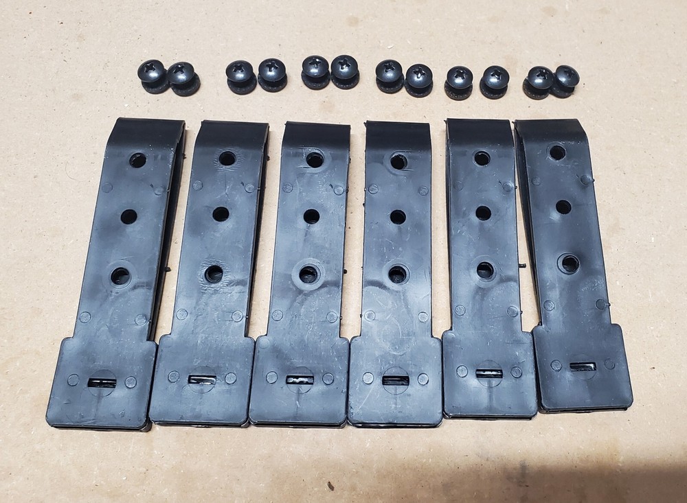 6x TACTICAL MALICE CLIPS (MOLLE/PALS, BLACK)