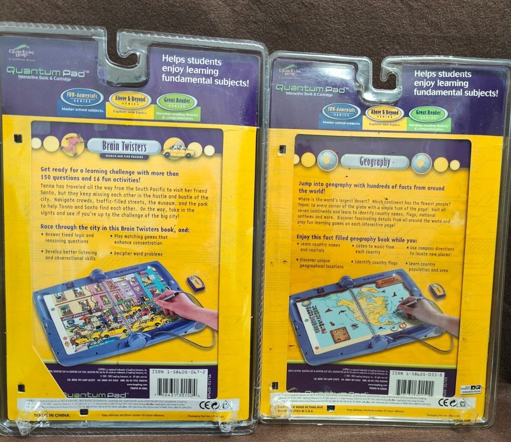 LeapFrog Quantum Leap Interactive Book With Cartridge 3rd-5th Grade Brain...