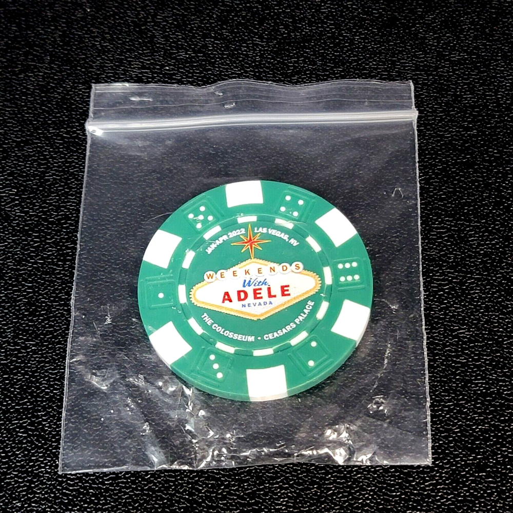 Weekends with Adele Poker Chip Magnet Caesars Palace Las Vegas Colosseum Token
