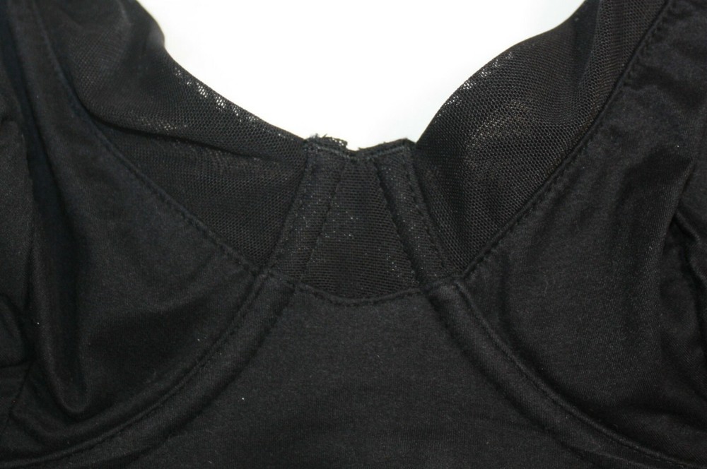 NWT VANITY FAIR BREATHABLE LUXE BRA full coverage 75237 BLACK