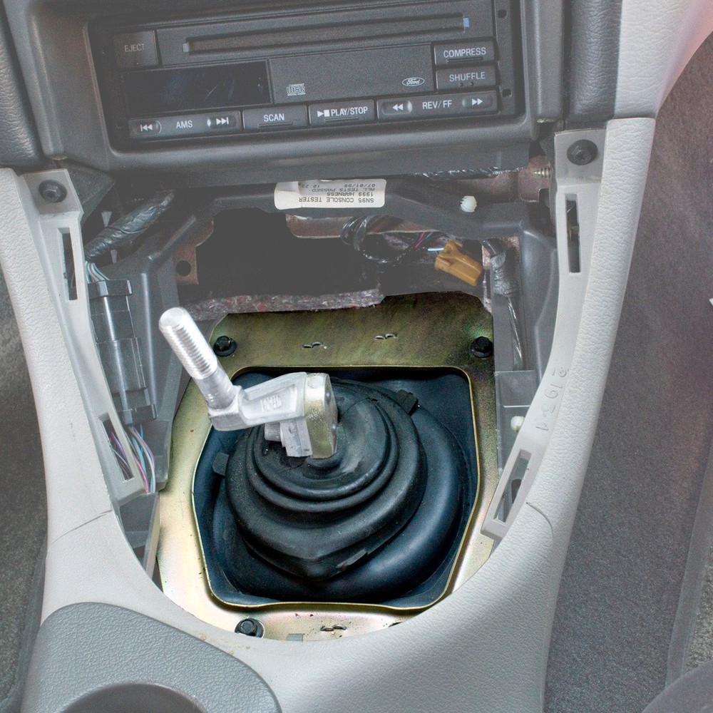 1979-2004 Mustang Lower Shift Boot w/ Metal Support Bracket & Mounting Hardware