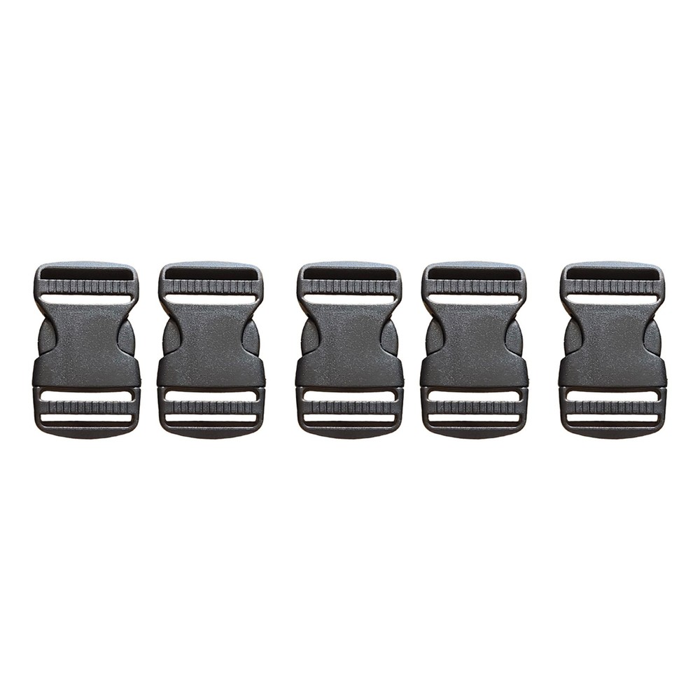 6Set Buckles for Nylon Webbing Straps 1", Quick Side Release Plastic Buckles Cli