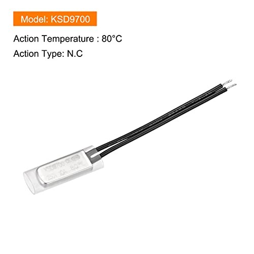 KSD9700 NC Temperature Control Switch Thermostat Thermal Protector Switch - 80C