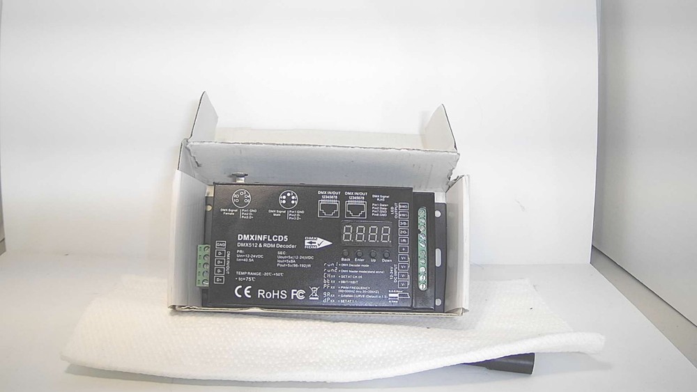 Acolyte DMX 512 & RDM Decoder Lighting Control DMXINFLCD5**NEW**FREE SHIPPING