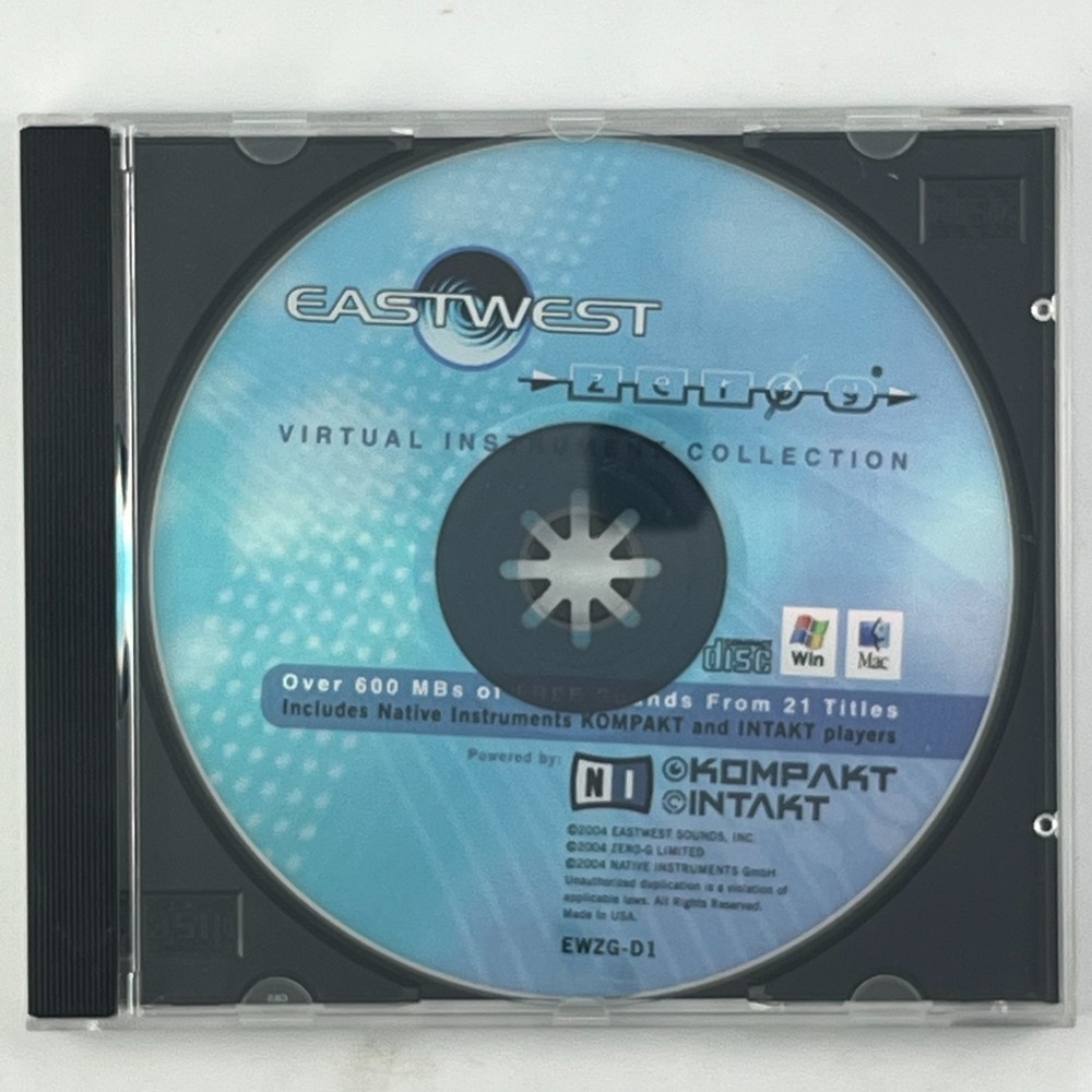 EastWest Zero-G Virtual Instrument Collection Software CD