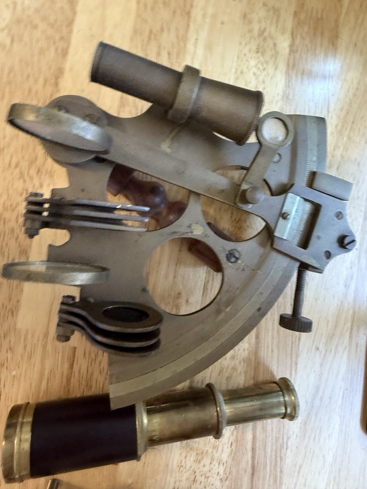 Three-piece nautical brass Sexton Compass scope set