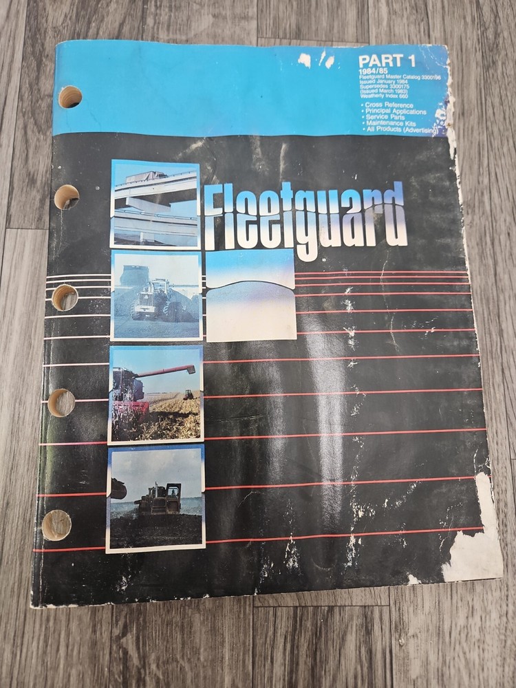 Fleetguard Part 1 1984/85 Master Catalog 3300196