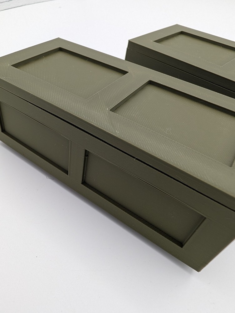 3D Printed Ammo Boxes / Footlocker style - 22lr- 80 Rounds - Stackable