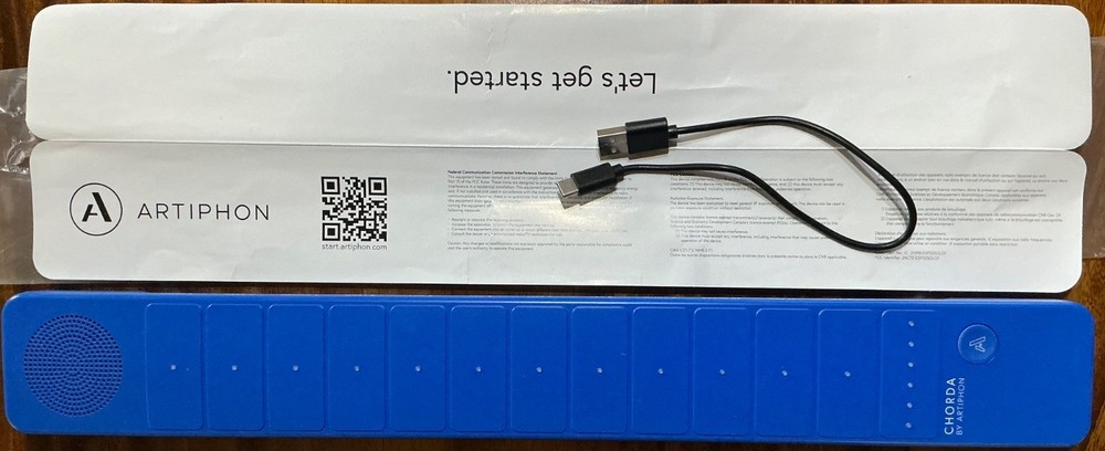 Artiphon Chorda Synth + MIDI Controller BLUE (excellent) PERFECT CIRCUIT (VIDEO)