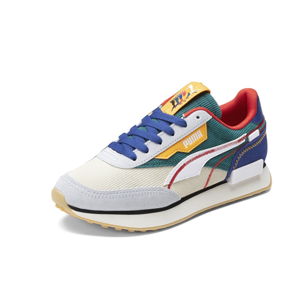 PUMA Future Rider Nh Blue Lace Up Youth Boys Blue, Green, Off White Sneakers Ca