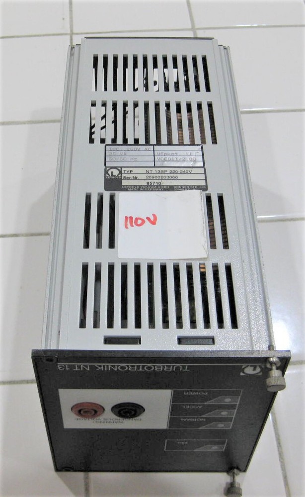 Leybold Nt-13 Turbotronik Electronic Pump Controller