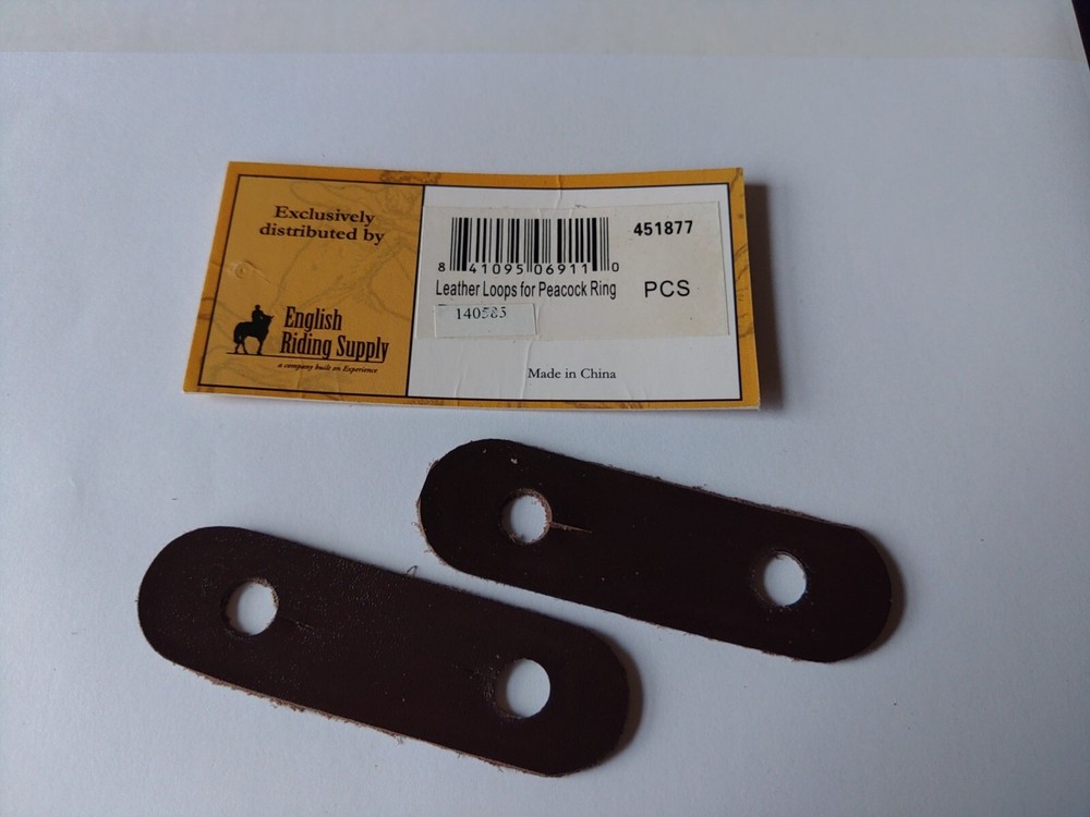 Leather Loops for Peacock Stirrup Irons - Brown