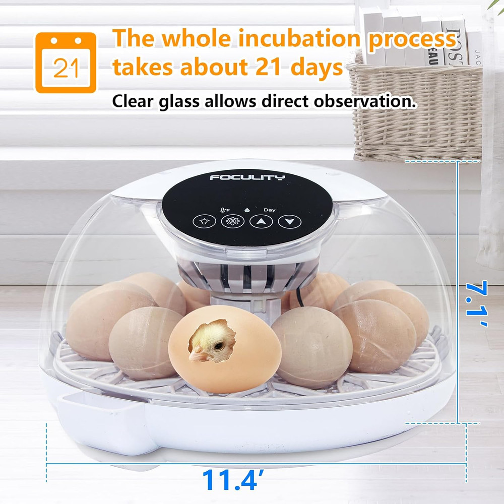 Egg Incubators for Hatching Eggs with Smart Automatic Turning Small Poultry Duck