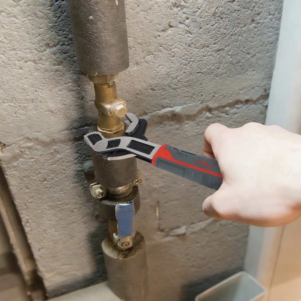 2pcs 6" & 10" Multi-function Magic Wrench Set Self-Adjusting Spanner Pipe Wrench