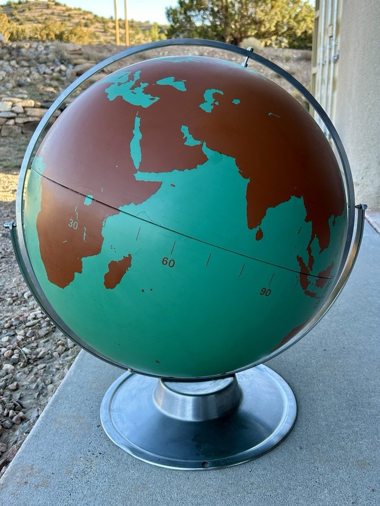 Large Vintage Military Project Globe - Nystrom 22”