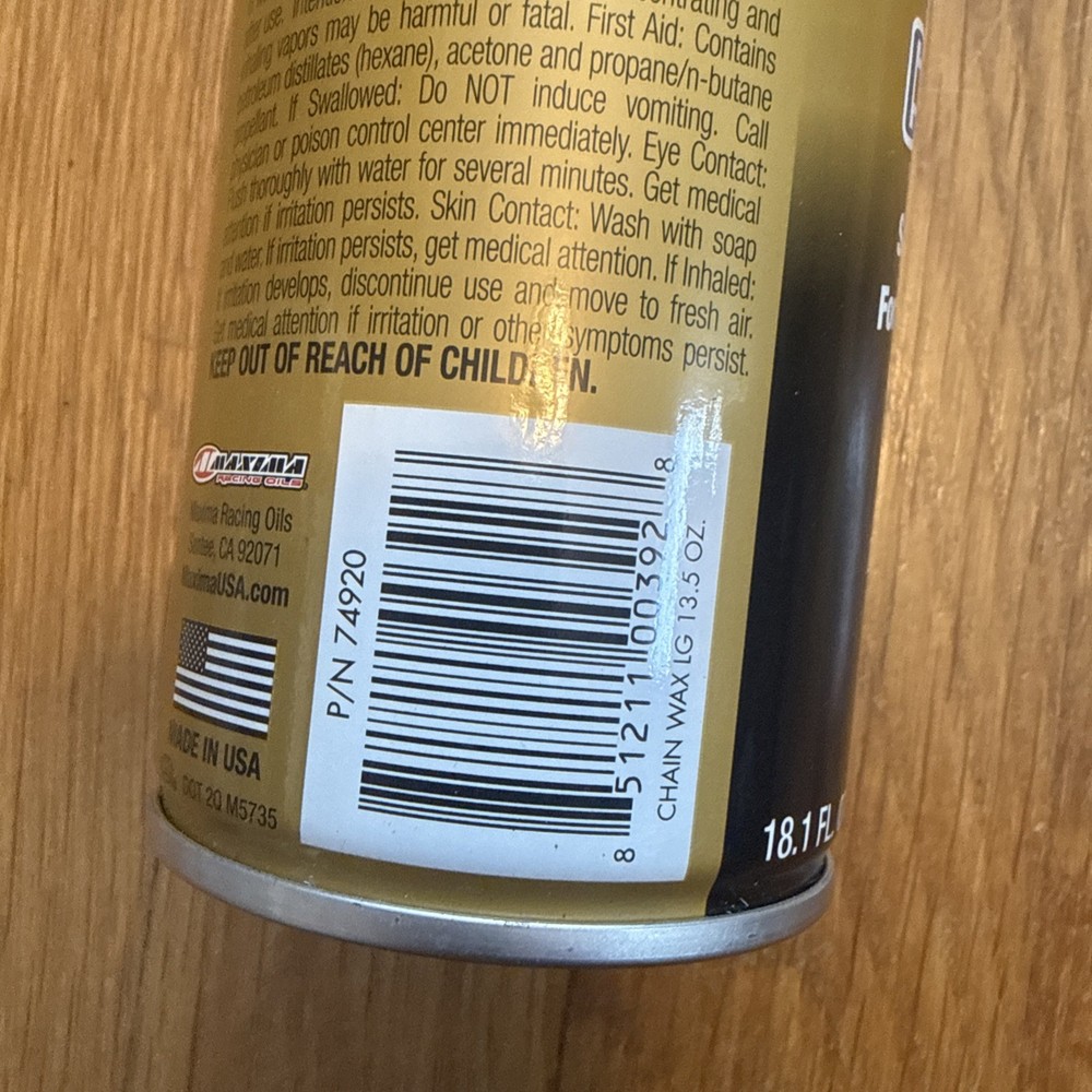 Maxima Chain Wax 18.1 fl oz.