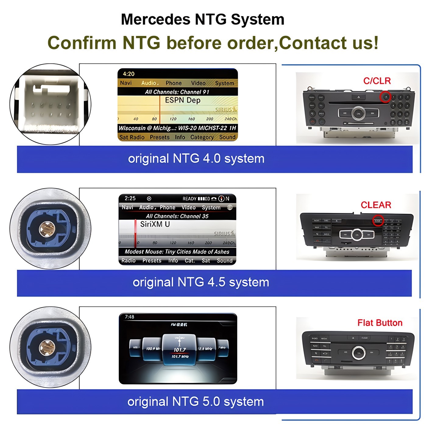 Dual Screen 12.3'' Android CarPlay GPS Stereo For Mercedes C/GLC-Class W205 X253