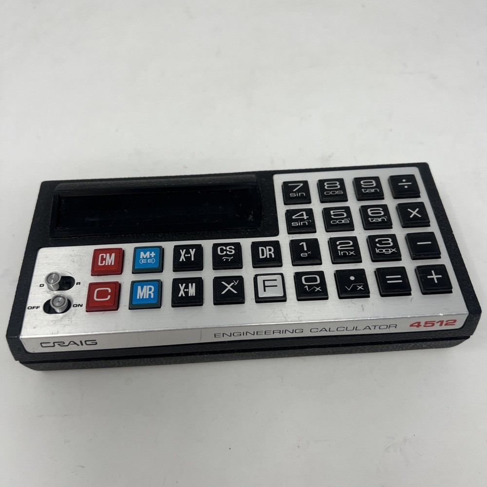 Rare Craig Engineering Calculator 4512 - Tested & Working