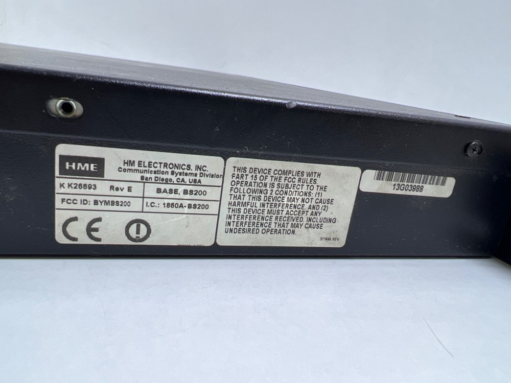 HME DX200 Clear-Com Wireless Intercom System Base Station