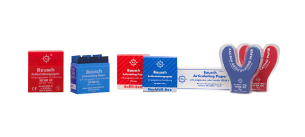 Bausch Articulating Paper, Thin Blue Strips, 200 per Box, BK-61
