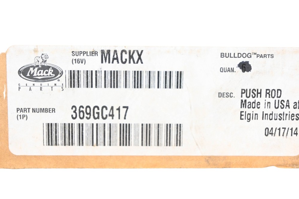 Mack 369GC417 Push Rod NOS