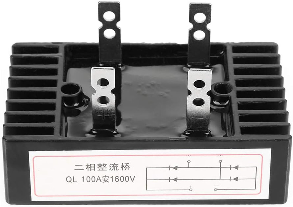 2 Phase Diode Bridge Rectifier 100A 1600V Voltage High Power Bridge Rectifier Fu