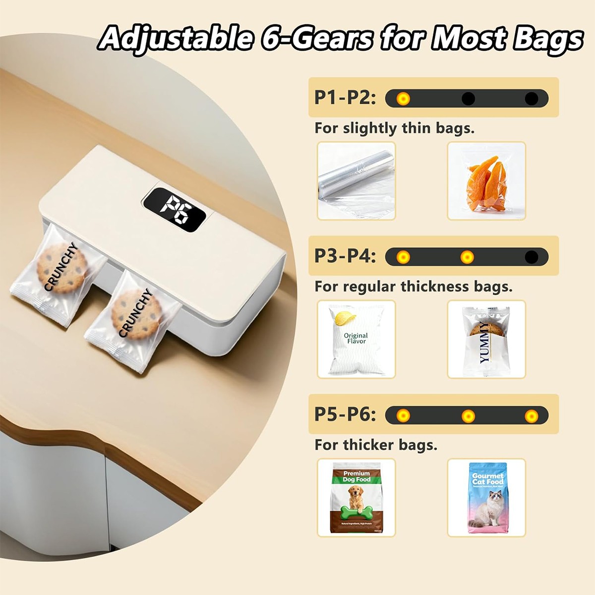 Mini Heat Sealing Machine Portable Impulse Food Packing Plastic Bag Sealer