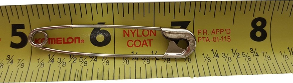 Extra Large Safety Pins - Industrial Strength Rust Resistant