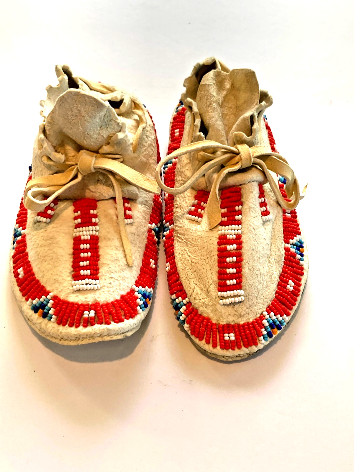 Moccasins - Child's Beaded Moccasins - Traditional Handmade Beaded Moccasins