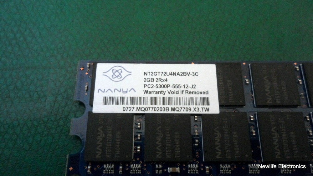 Nanya NT2GT72U4NA2BV-3C 2GB PC-5300 DDR2 SDRAM Server Memory