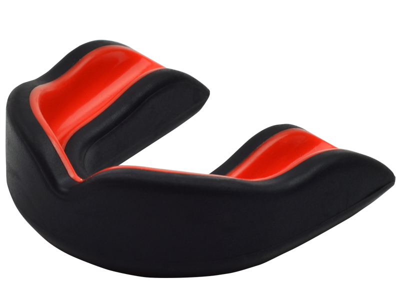 Oral Mart Boxing Martial Arts MMA Flag Football Mouth Guard (Black/Red)