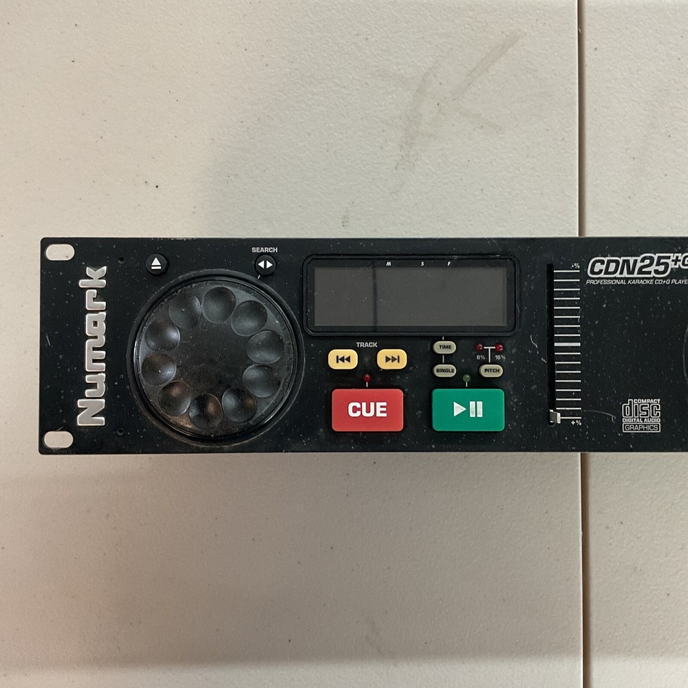 Numark CDN25 DJ Pro CD Mixer Rack Mount Karaoke Compact Controller - No Cables