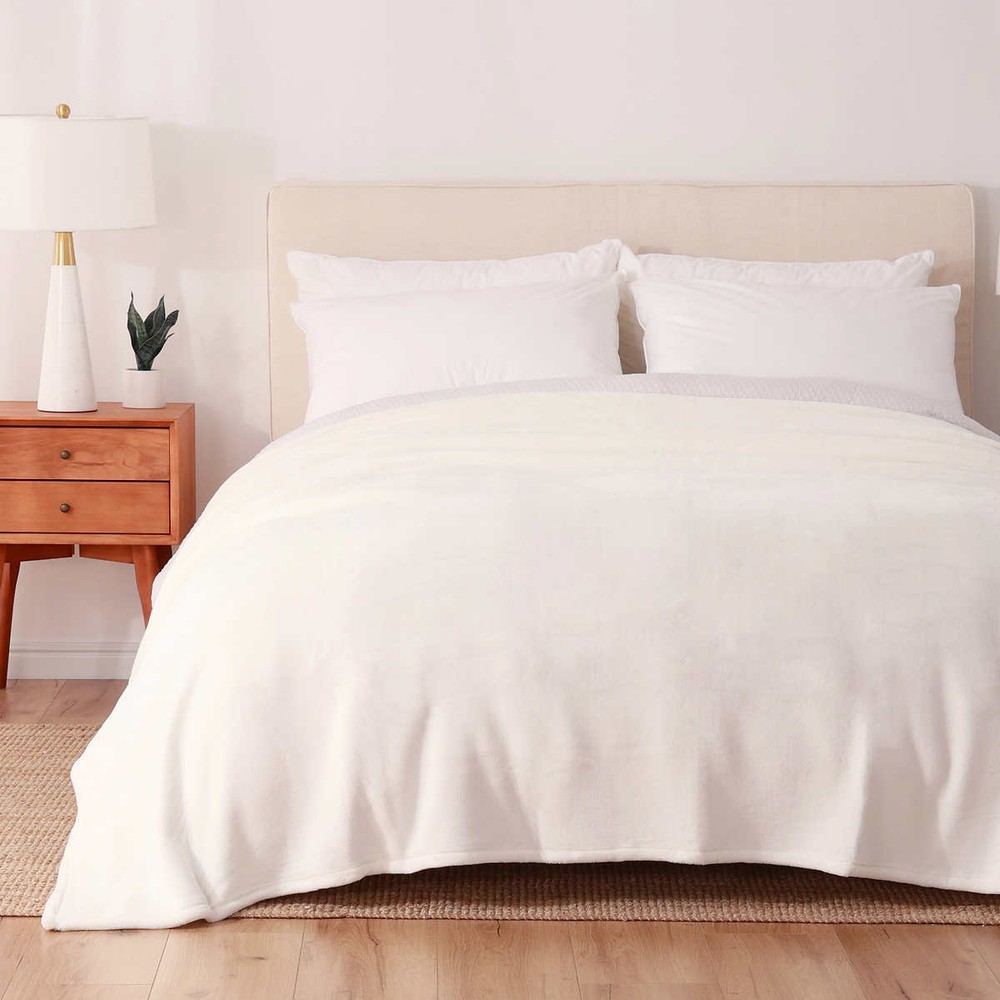 Berkshire Life, Plush Solid LuxeLoft Blanket (Choose Color + Size)