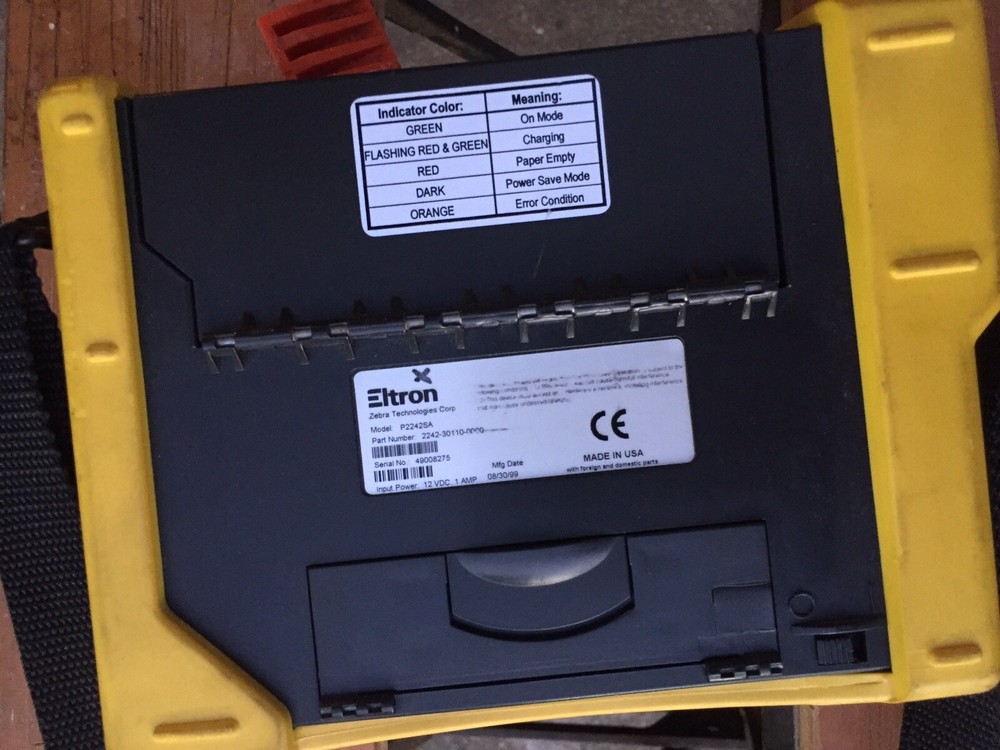 Eltron P2242 Thermal Label Printer (P-2242). Untested! Transport Printer!