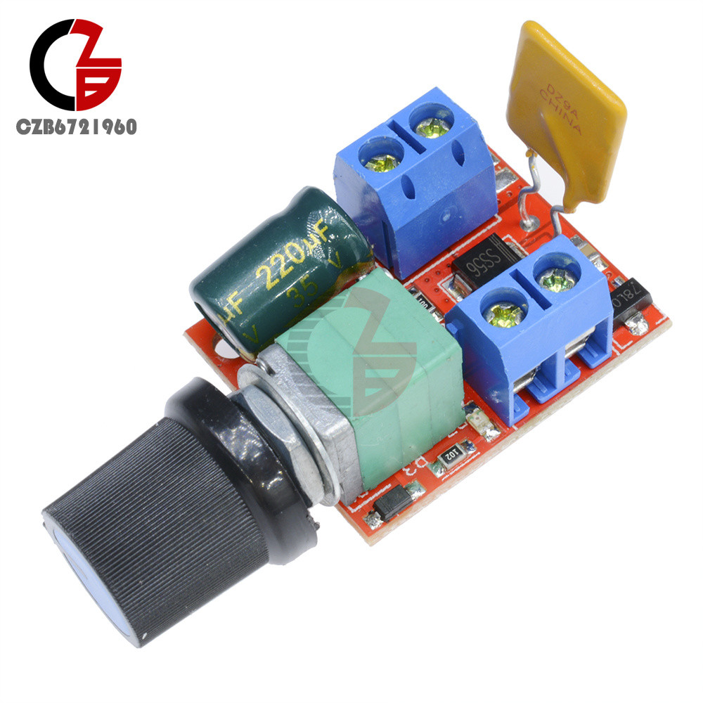 Mini DC 3V-35V 3-35V 5A Motor PWM Speed Control Switch Controller LED Dimmer
