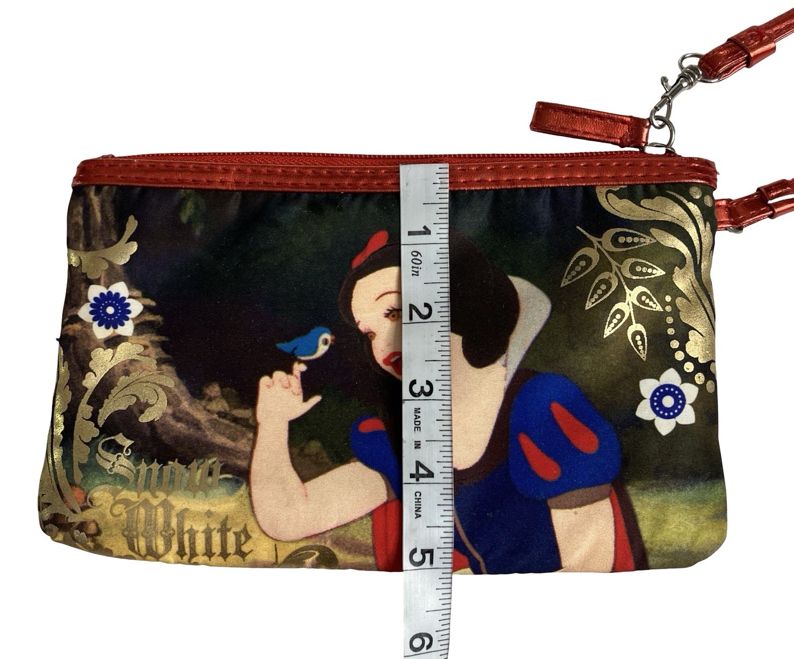 SOHO London New York Disney Snow White Wristlet Makeup Bag All Over Print